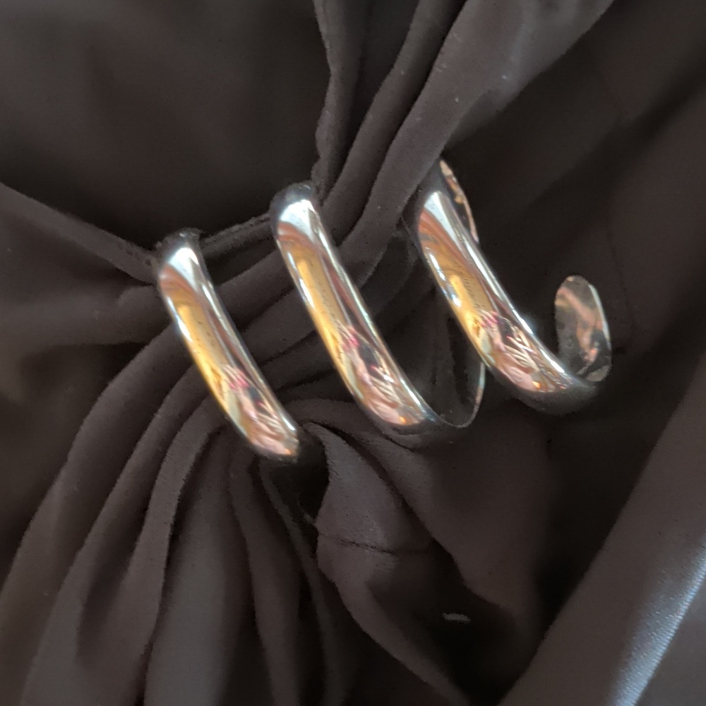 Christopher Esber Black Dress with Silver Metal Details - Picture 5 of 8